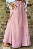 Arbi Gingham Palazzo Pant Indian Pink